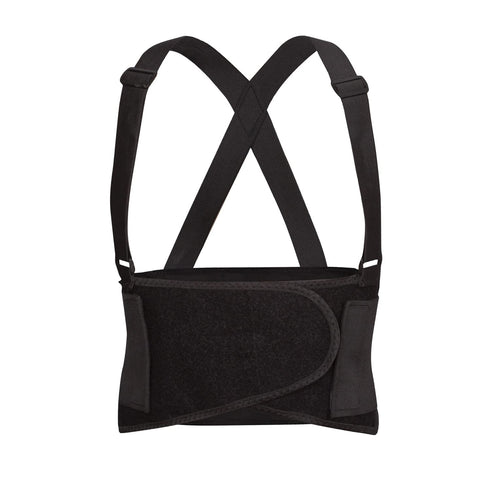 Cordova SB-XL Adjustable Back Support Belt, Black, X-Large, with Attached Suspenders