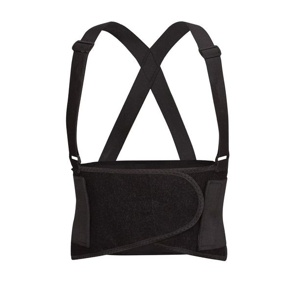Cordova SB-XL Adjustable Back Support Belt, Black, X-Large, with Attached Suspenders