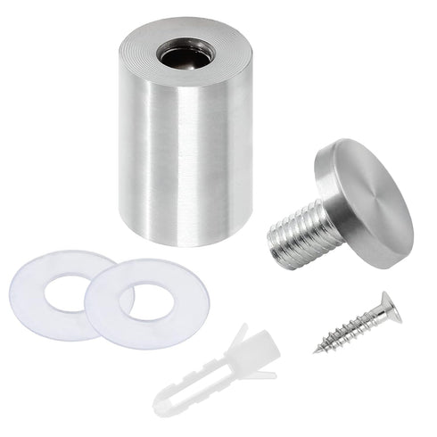 Luomorgo 12 Pcs 1" x 2" Stainless Steel Standoff Screws, Wall Sign Standoff Mounting Hardware for Hanging Acrylic