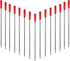 HeTaoCat Red Ink Refill Pack of 5, Replaceable Ballpoint Pen Refills, Medium Point Metal Refill (Red)