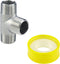 Tee Pipe Fittings 304 Stainless Steel Tee, 3/4" x 3/4" x 3/4" Male NPT Thread Adapter, 1 Pack
