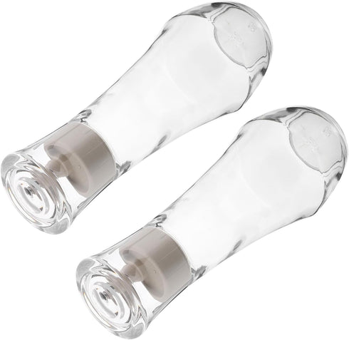 2pcs Countertops Mouthwash Dispenser Glass Bottle Lid for Bathroom Kitchen Multi-use Mouthwash Container for Stylish
