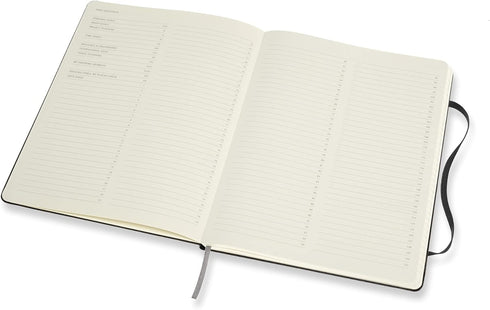 Moleskine PRO Notebook - Hard Cover, XL (7.5" x 9.5"), Professional Project Planning, Black, 192 Pages