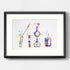 Dignovel Studios 8X10 Unframed Chemical Lab Test Tubes, Pipette Chemistry Medical Art Laboratory Science Biology Poster