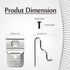 6pcs Stainless Steel Belt Clips for Dewalt 20V Power Tools, Compatible with N268241, DCD980, DCD985, DCD980L2,