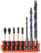 BOSCH CCSDDV08 8-Piece Assorted Set Impact Tough Black Oxide Drill Bits