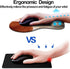 DOOKE Ergonomic Mouse Pad with Wrist Support and Coaster, Non-Slip PU Base for Home Office Working