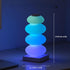 AVEKI RGB Touch Table Lamp, Color Changing Night Light Candy Gourd Design, USB Powered, Bedroom Desk Ambient Light