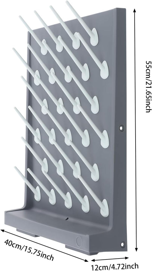 Set 2, Lab Drying Rack of Laboratory Draining Dryer Stand with Firm Drainage Connection, Space Saving Steel Wire Fram