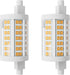 R7S LED Bulb 78MM, 15W Dimmable J78 Flood Light, 150W Halogen Replacement, Natural White 4000K, Pack of 2