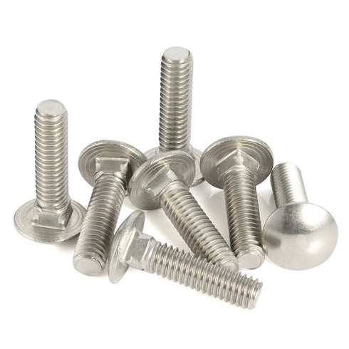 1/4-20 x 1 Carriage Bolts Screws, Stainless Steel 18-8 (304), Round Head, Square Neck, Fully Threaded, 25 PCS