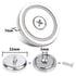 Strong Neodymium Cup Magnets With Holes, 10Pcs Rare Earth Magnets Heavy Duty with Countersunk and Screws for Wall Magnet, 1.26''D (32mm) Ring Pot Magnet Disc Magnets for Tool Storage Magnets for Craft
