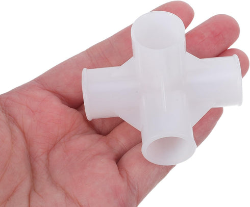 40PCS Closet 16mm Shoe Rack Plastic Connectors - Organizer Shelf Joints Pipe Fittings - Shoe Rack Connectors