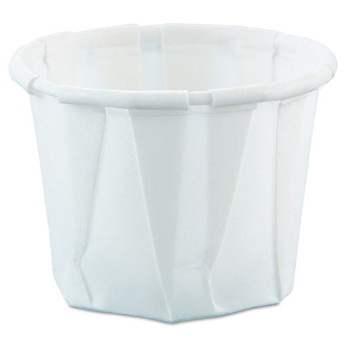 0.5 oz Treated Paper Souffle Portion Cups for Measuring, Medicine, Samples, Jello Shots (Pack of 250) by Solo