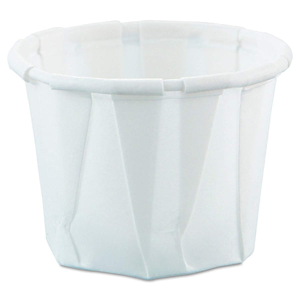 0.5 oz Treated Paper Souffle Portion Cups for Measuring, Medicine, Samples, Jello Shots (Pack of 250) by Solo