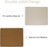 Leather Mouse Pad, Wood Mouse Pad with Stitched Edge, Waterproof Gaming Mouse Pad for Computers, 10.2" x 8.3", Beige