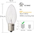 25 Pack C9 Bulb C9 Bulb E17 7w Bulb Abeja Incandescent Replacement Christmas Light for Holiday Party Christmas