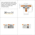 GKEEMARS 20Pcs Quick Wire Splitter Connector, 3 Way T-Shape Connectors for Circuit Inline 24-12 AWG (Orange)