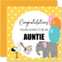 New Baby Card Unisex - Baby Announcement Aunt - Congratulations Baby Cards