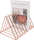 9 Pack 2 EASEPRES Slot Magazine Rack Book Record Holder, Desktop Iron Storage Rack Bookshelf Multifunction Triangle
