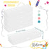 Fainne 24 Pcs Plastic Pencil Case Bulk, Frosted Pencil Box with Hinged Lid Snap Closure for School Office Supply