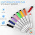 Cazeyoo Magnetic Desktop Whiteboard, 16 x 12inch with Stand, 10 Markers, 4 Magnets, 1 Eraser for Kids