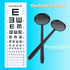6 Pcs Black Handheld Eye Occluder, Plastic Vision Optics Optometry Instrument for Eye Chart Exam Vision Test