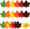 Glenmal 540 Sheets Fall Leaf Sticky Notes, Autumn Sticky Notepads in Maple Leaves Shape for Thanksgiving Office
