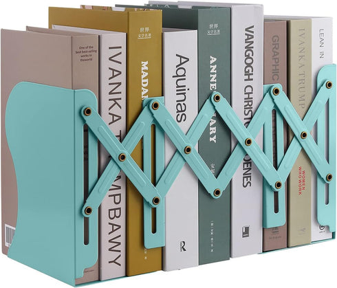 MSDADA Adjustable Bookends, Book Ends for Heavy Books, Expandable Book Organizer for