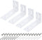 uxcell 4Pcs Adjustable L-Shape Corner Brace, 60 x 120 x 40mm l