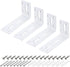 uxcell 4Pcs Adjustable L-Shape Corner Brace, 60 x 120 x 40mm l