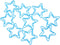 Star Paper Clips, 100pcs Blue Star Paper Clips, Cute Bookmarks for Office School Paper Files Organizing