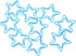 Star Paper Clips, 100pcs Blue Star Paper Clips, Cute Bookmarks for Office School Paper Files Organizing
