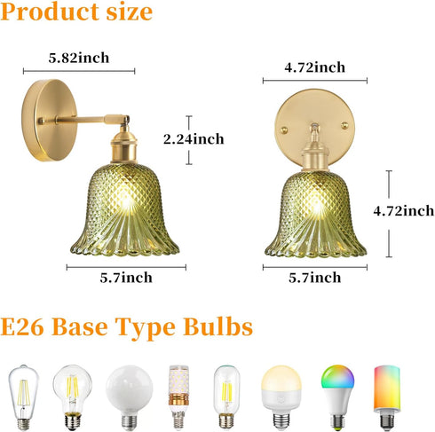 GEEZO Vintage Battery Operated Wall Sconce, with Rechargeable Battery Powered Wall Light with Remote Control