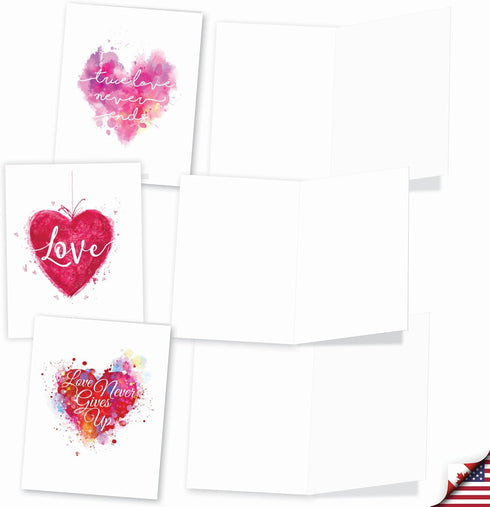 The Best Card Company 20 Cute Boxed Cards - Assorted Blank Set (4 x 5.12 Inch, 10 Designs, 2 Each)