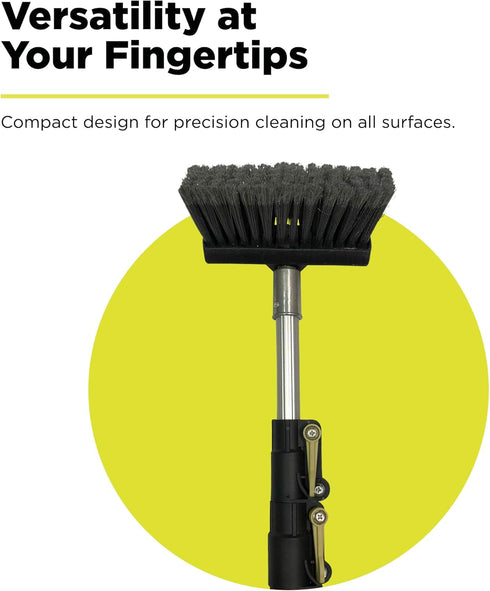 DOCA Scrub Brush Attachment for Long Handle Extension Pole - Outdoor Broom and Scrubbing Brush for House Floor