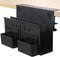 Desk Side Storage, Under Desk Laptop Mount with Hanging File Organizer and Magnetic Pen Holder for Office