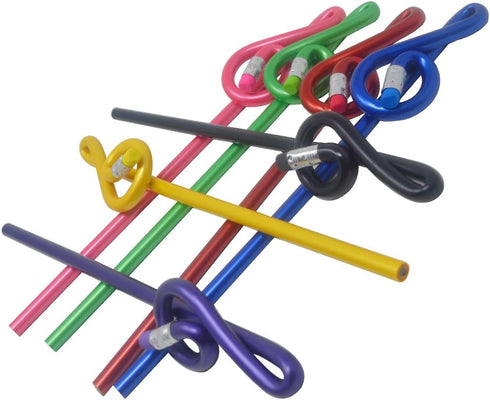 Music Pencils Musical Notes Pens, Treble Clef Bent Pencil G Clef Pencil (7 Pack)