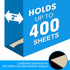 RAZCC Extra Capacity Hanging File Folders, 60 Pack, Letter Size, Reinforced with Heavy Duty 2 Inch Expansion, Assorted