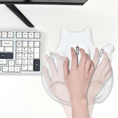 Sumgsn Cute Cat Mouse Pad with Gel Wrist Support - Ergonomic Mouse Pad Office Accessories