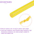 DMiotech 2mm ID 4mm OD 10 Feet Yellow Silicone Tube, Industrial Tubing for Water Air Pump