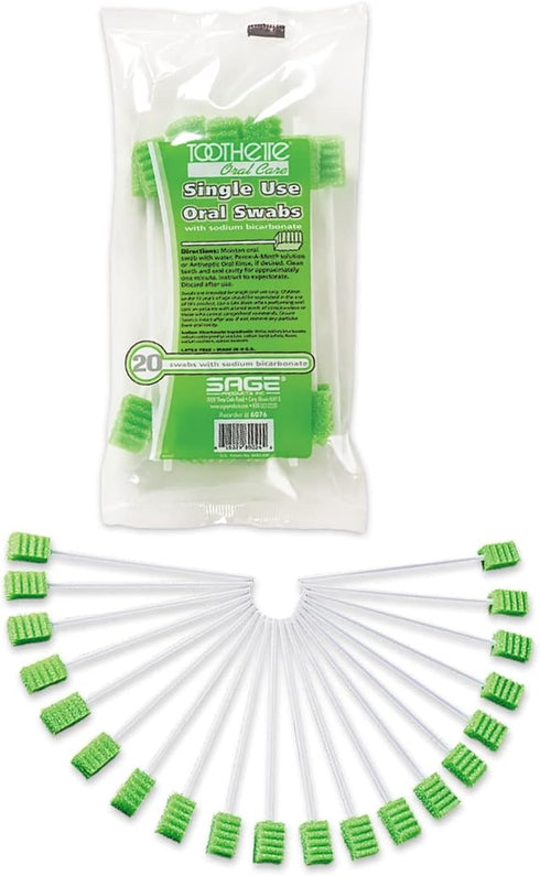 TO6076 - Sage Products Toothette Plus Swabs with Sodium Bicarbonate