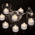 200 Pack 200+ Tea Light, Flameless LED Tea Lights Candles Flickering red Hours Battery-Powered Tealight Candle. Ideal