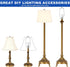 7" 8" 9" 10" 1/8 E14, E26, E27 Lamp Shade Harp Holder Kits Adjustable fit for Standard IP, Lamp Harp Saddle with Lamps
