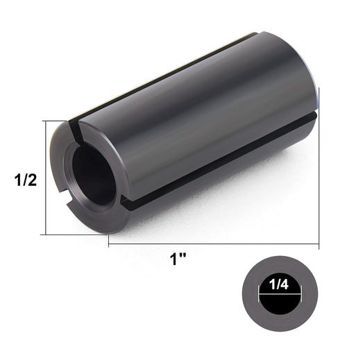 5PCS 1/2" to 1/4" Router Collett Adapter Bit Shank Reduction Sleeve Tools for Woodworking Engaving Machine