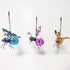 Honeybee Solar Lantern Garden Decor, LED Hanging Solar Dragonfly Decoration, Patio Yard Butterfly Sculptures,