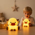 Znpum Dimmable Highland Cow Night Light, Huggwaii Squishy Silicone Lamp for Kids - Touch Sensor Cute Animal Lamp, Soft