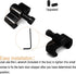 2PCS Adjustable Barn Door Stopper - Fit for 1.57inch/40mm Flat Track, Sliding Barn Door Hardware Accessories