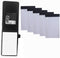 Mini Pocket Notepad Holder with 50 Lined Sheets, Refillable Memo Book Refills, 5 Pack 3x5 Inch Writing Pads