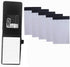 Mini Pocket Notepad Holder with 50 Lined Sheets, Refillable Memo Book Refills, 5 Pack 3x5 Inch Writing Pads